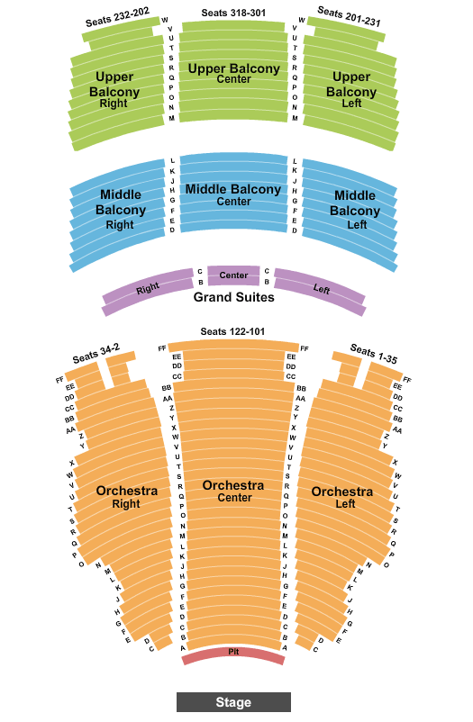 Hippodrome Theatre At The France-Merrick PAC Chicago Seating Chart